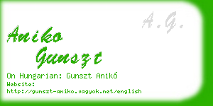 aniko gunszt business card